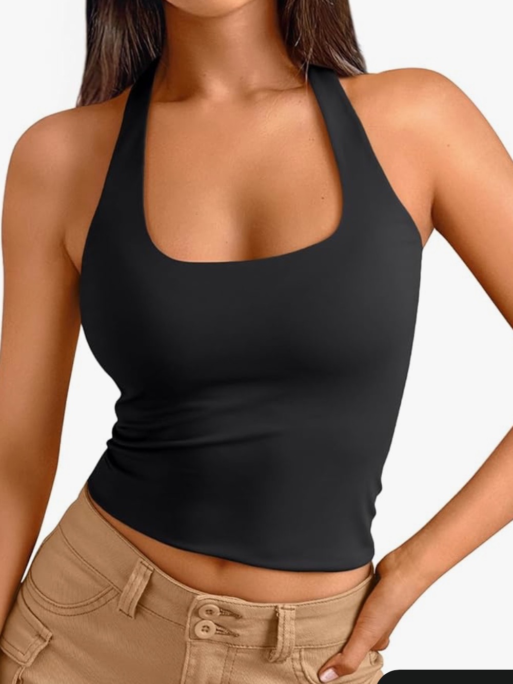 Black Halter Top
